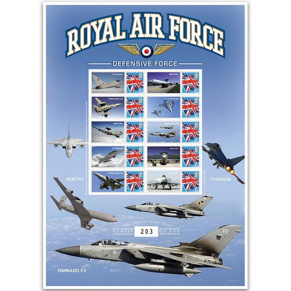 RAF Defensive Tornado F3 GB Customised Stamp Sheet No. 1 GBS0114