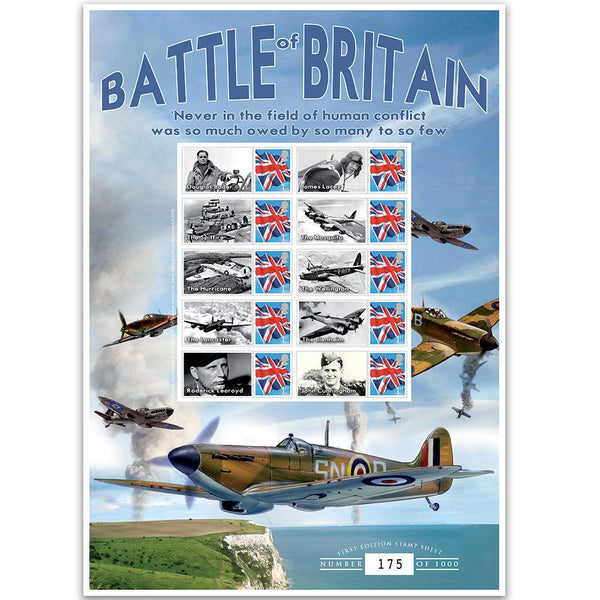 Battle of Britain GB Customised Stamp Sheet GBS0129