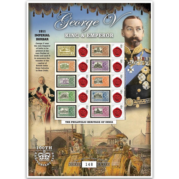 George V Indipex GB Customised Stamp Sheet GBS0149