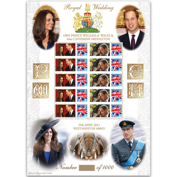 Royal Wedding GB Sheet - HoB 69