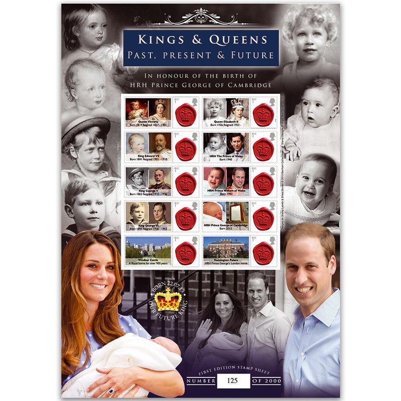 Royal Baby GB Customised Stamp Sheet GBS0202