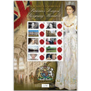 Britains Longest Reigning Monarch GB Customised Stamp Sheet GBS0254