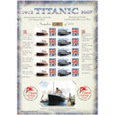 Titanic 95th GB Customised Stamp Sheet - History of Britain No. 7 . BH GBS0264