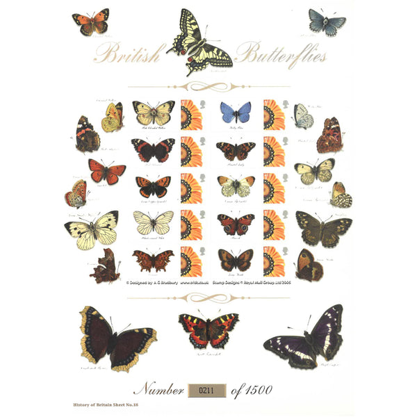 British Butterflies History of Britain 18 GBS0273