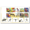 2011 Olympic & Paralympic Games Stamps III Handpainted Cover - Jennifer M Toombs HP11103