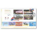 2012 Olympic/Paralympic Memories of London M/S - Handpainted by Jennifer M. Toombs HP12133
