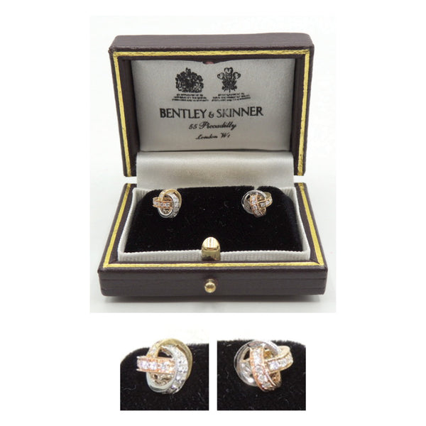 Diamond Knot Earrings