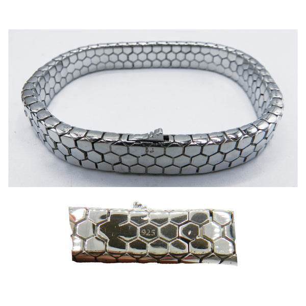 Ottasilver Python Design Silver Bracelet