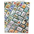 Lighthouse Green Hobby Stockbook 16 white page 9 glassine strip