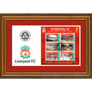 Liverpool FC Treble  Winners 1st Day Card Framed - 2000/01 LFF001