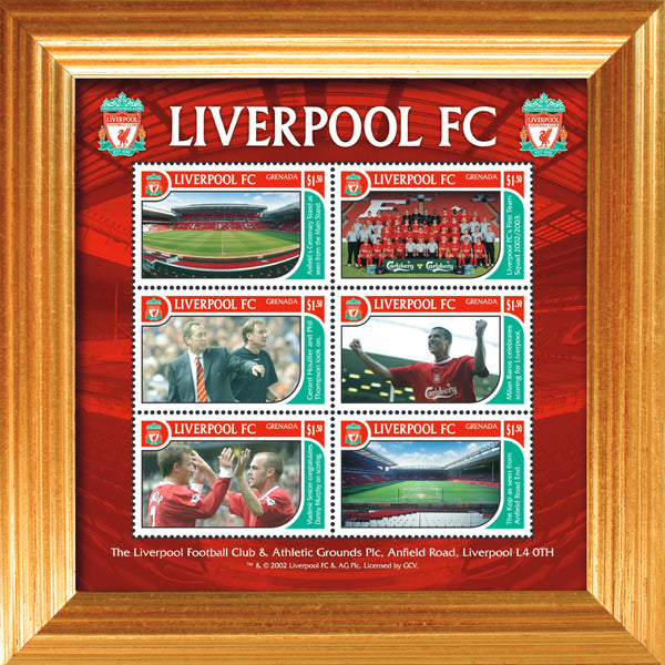 Liverpool Framed Stamp Sheet Grenada LFF005