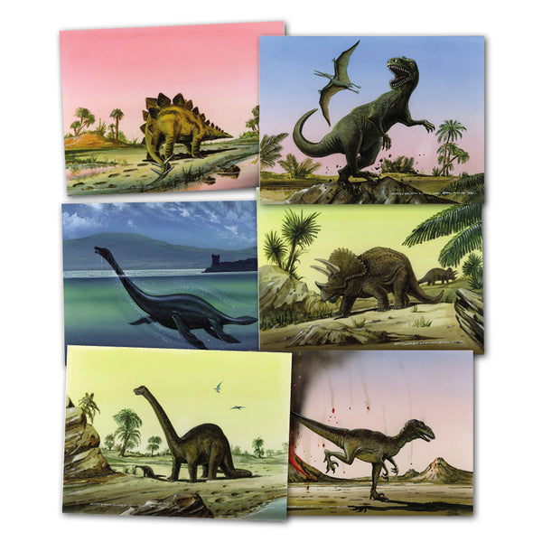 Six Dinosaur Drawings by Gordon C Davies OBA0017