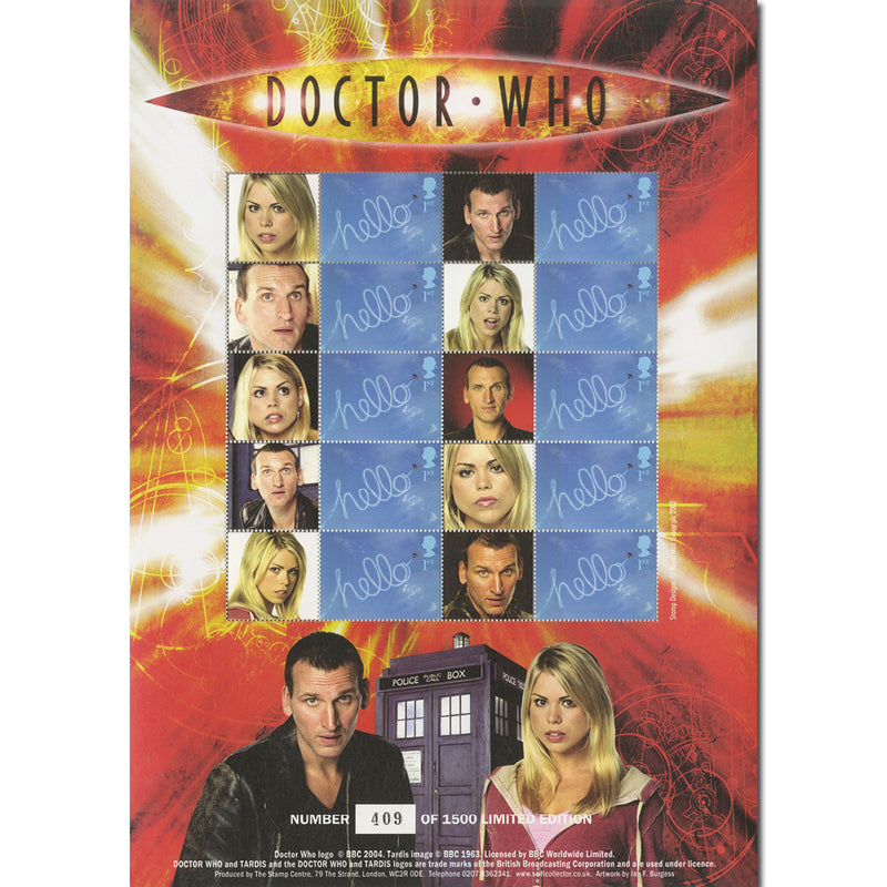 Doctor Who GB Customised Stamp Sheet - The Doctor and Rose OFF0529