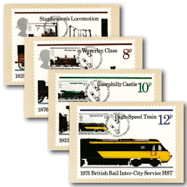 1975 Railway Set of 4 Edinburgh h/s on front