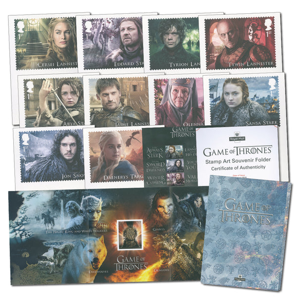 Game of Thrones Stamp Art Souvenir Folder PPM0183