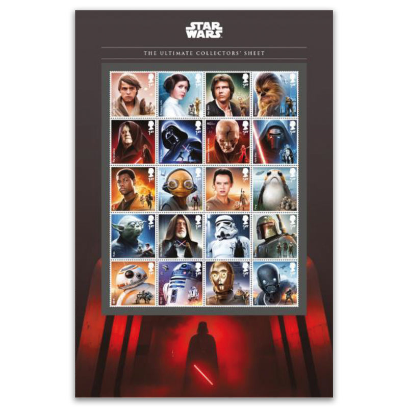 2017 Royal Mail Star Wars The Ultimate Collectors Sheet