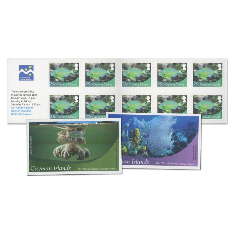 Cayman Is.set 3 Sealife 10v Booklets