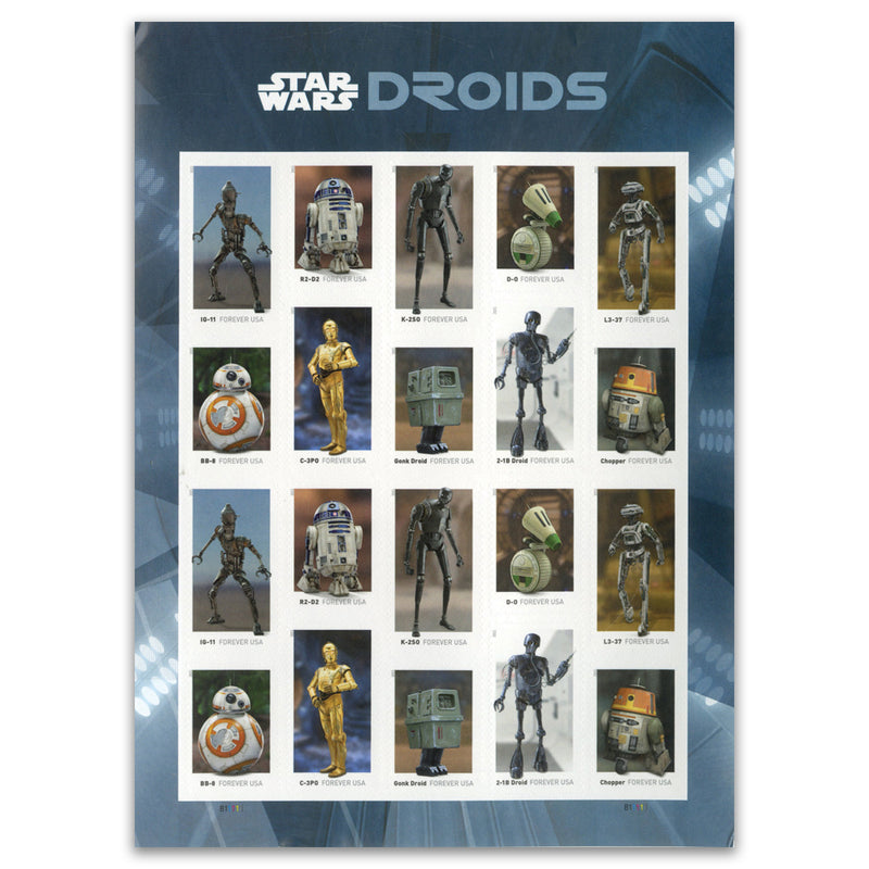 2021 USA Star Wars Droids 2 x 10v S/A Shlt