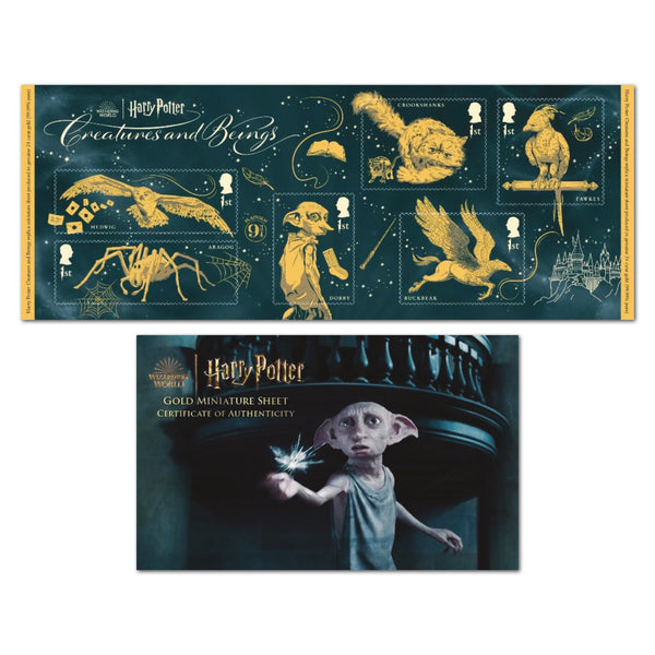 2023 Harry Potter 24ct Miniature Gold Sheet