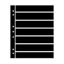 Hagner 7-Strip Double Sided Black Stock Pages RH77