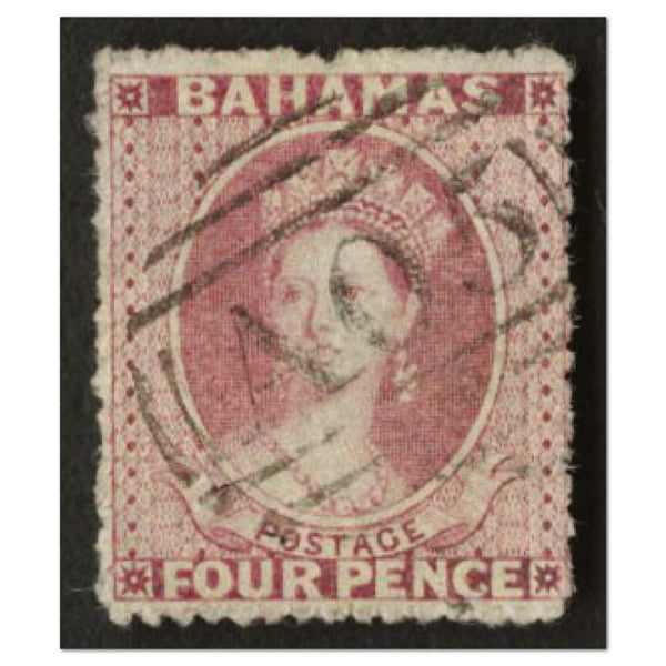 Bahamas SG 5 4d dull rose, no watermark, good used RRBAH0005