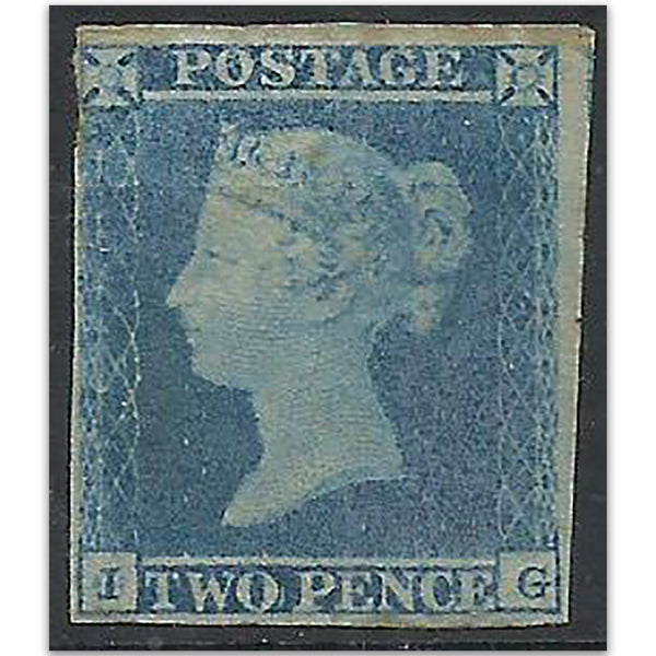 G.Britain SG14 1841 2d blue m/m RRGBR0014B