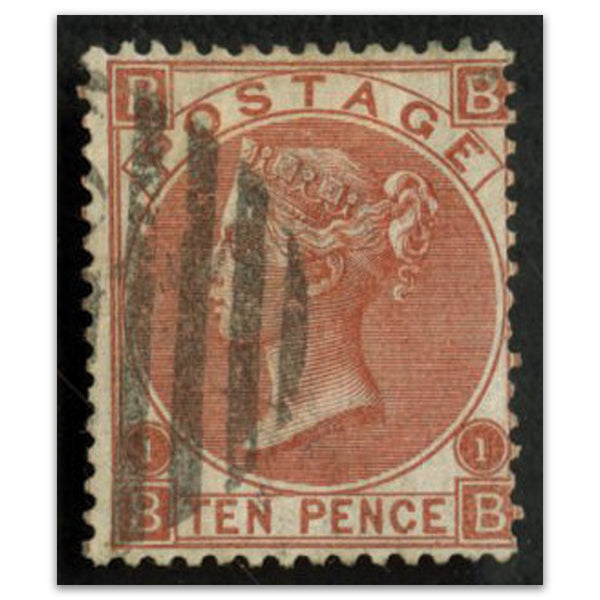 GB 1867-80 10d Deep red-brown, fine used, deep shade variety. SG114