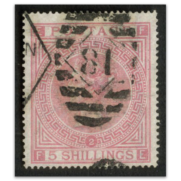 G.Britain 5s Pale Rose pl 2 (FL) SG127  fine used