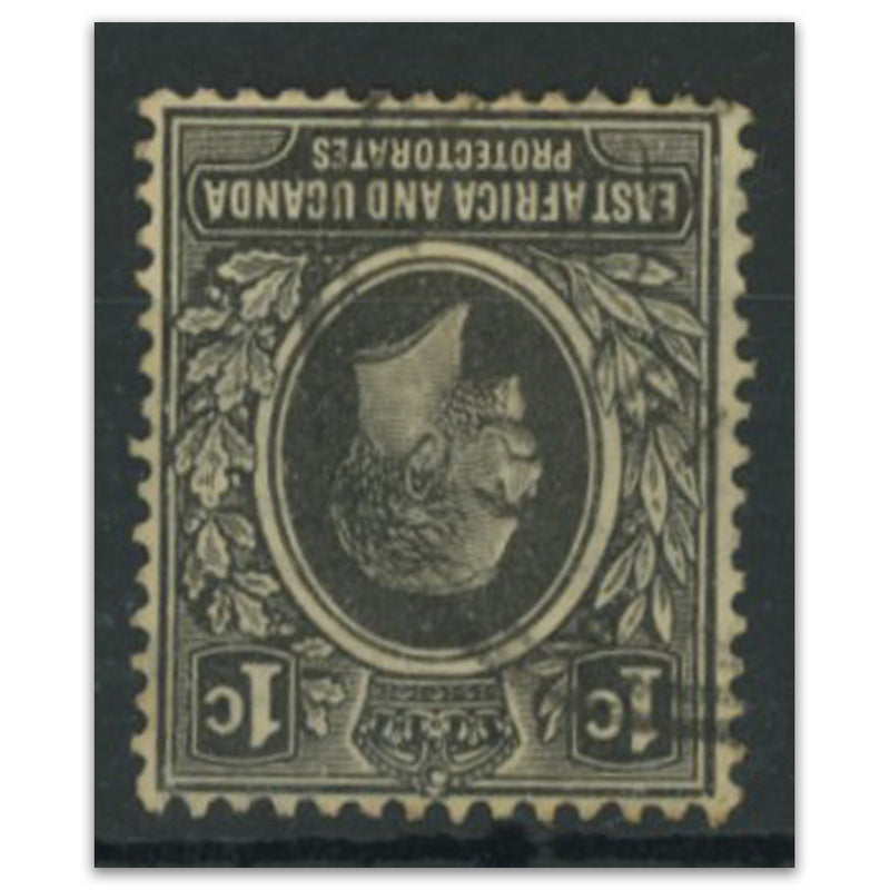 Kut S.G 65w 1921 1c black multiple script CA inverted wmk fu.