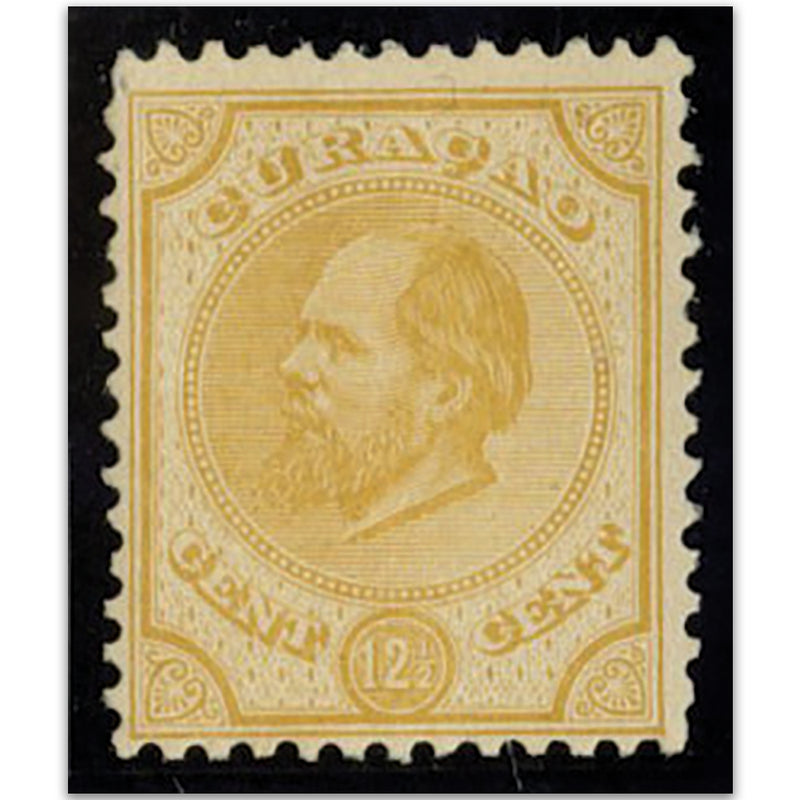 Netherlands Curacao 1873-89 12 1/2c Yellow, lightly mm (full gum) SG27