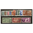 Switzerland 1949 Peace set of 13, fu with circular pmks, cat £1300, SG447/459