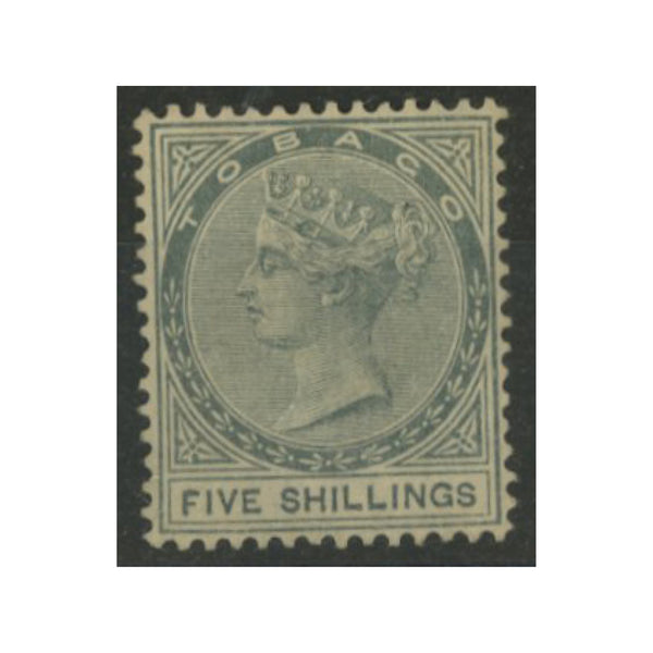 Tobago 1879 QV 5/- Slate. Lmm SG5 RRTOB0005