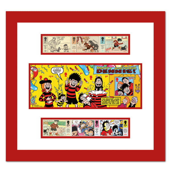 Dennis & Gnasher Stamps & M/S Framed Edition SD1031