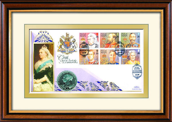 British Monarchs Benham Coin Cover - Framed SD303