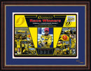 Jordan F1 Brazilian Grand Prix - Race Winners Stamp Card - Framed SD308
