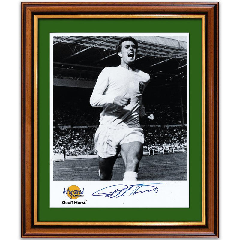 Sir Geoffrey Hurst - Framed Photograph and Signature SD742