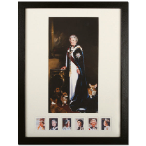 Framed portrait of HM The Queen SD826