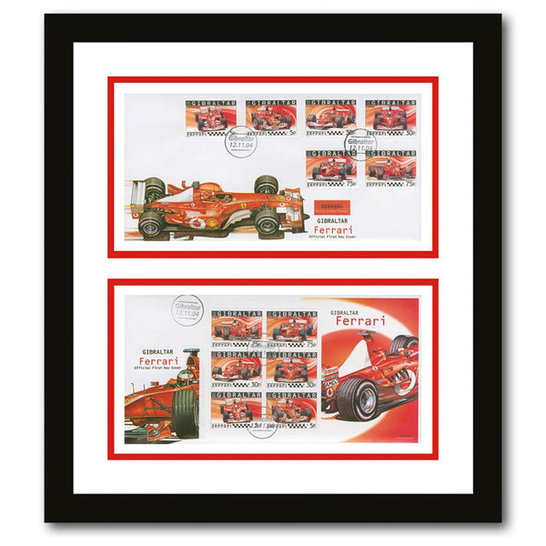 Pair of Ferrari Gibraltari Covers Framed SD910