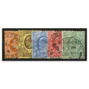 1911 Harrison perf.14 5v. FU