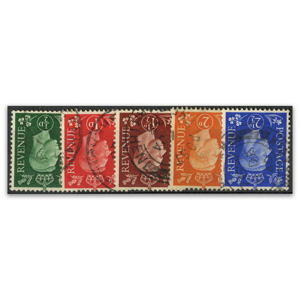 1937 George VI Dark colours inverted wmk. 5v. FU