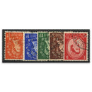 1952 QE2 Tudor inverted wmk. 5v. FU