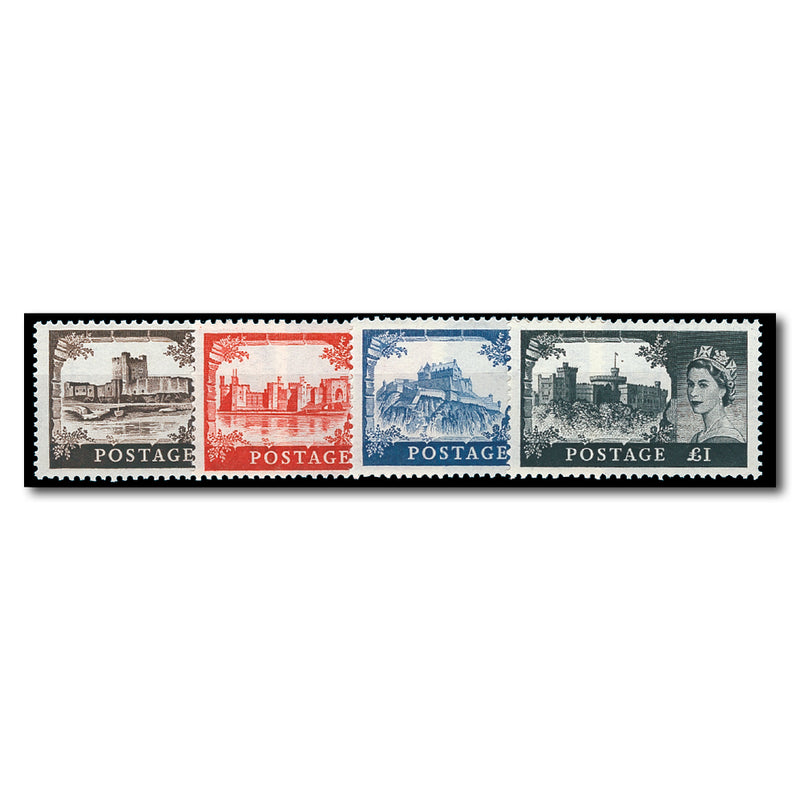 1959 2nd De La Rue Castles 4v. SET147UM