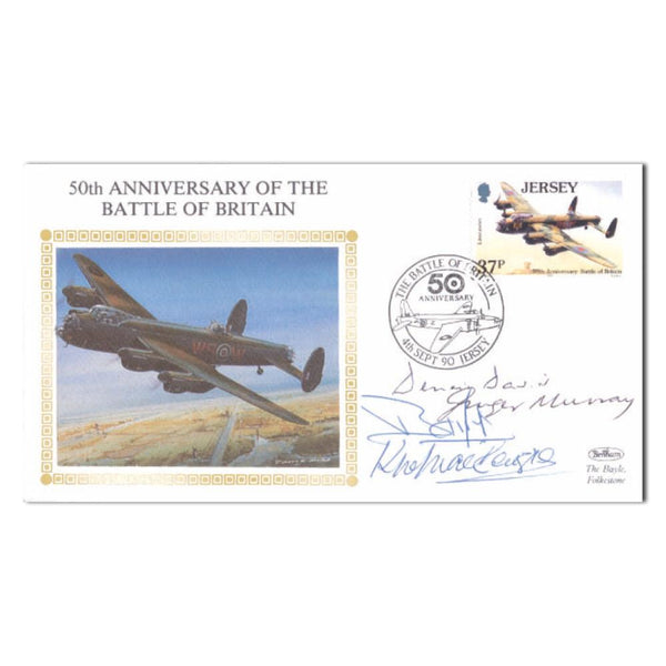 1990 50th Anniversary B.O.B. - Signed by 4 Veteran Pilots SIG1316