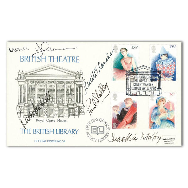 1982 British Theatre - The British Library - Signed Ruthie Henshall, Rue McClanahan and 3 Others SIGE0098