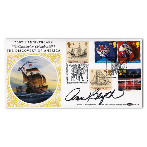 1992 500th Anniversary of Columbus - Signed by Ann Blyth SIGE0456