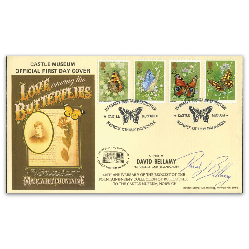 1981 Butterflies. Markton Official Signed David Bellamy