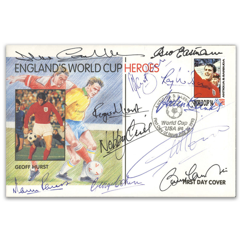 1994 Word Cup Winners Cover Signed by Eastham and 9 others.