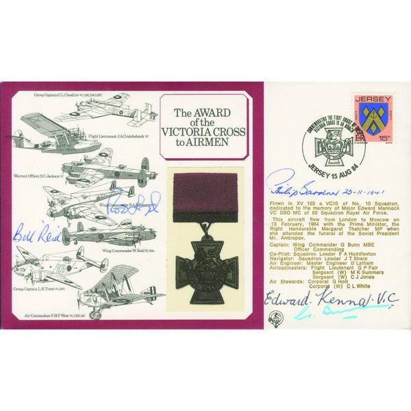 1984 VC to Airmen - Signed by VC Holders Learoyd, Reid, Kenna, Gardner & Bunn SIGM0212