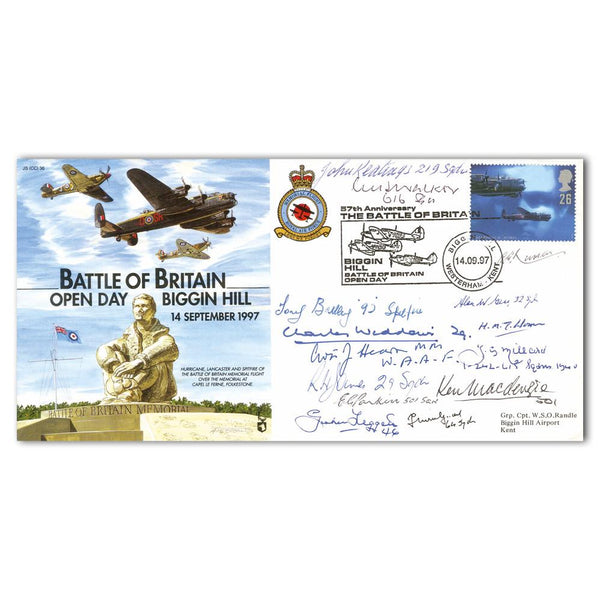 1997 57th Anniversary BoB Biggin Hill Open Day - Signed by 14 BoB Pilots and Crew SIGM0220