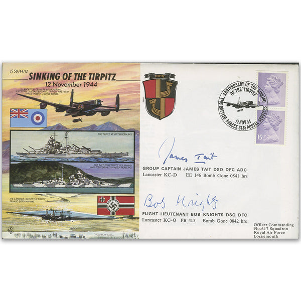 1994 Tirpitz 50th. Sign Tait & Knights SIGM0289